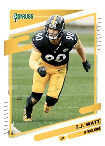 2021 Donruss #22 T.J. Watt Pittsburgh Steelers NFL Football Card NM-MT