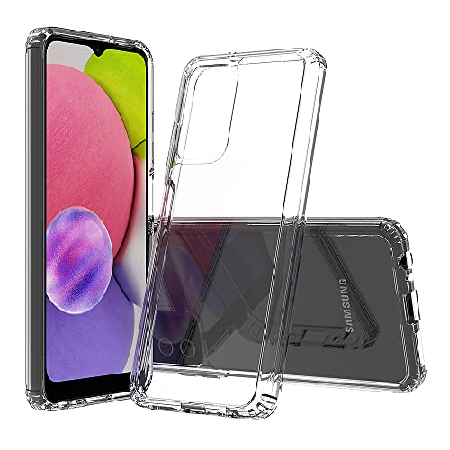 Sucnakp for Galaxy A03S Case Samsung A03S Case Premium Clear Back Panel + TPU Bumper Cover for Samsung Galaxy A03S US Version（YKL Clear）