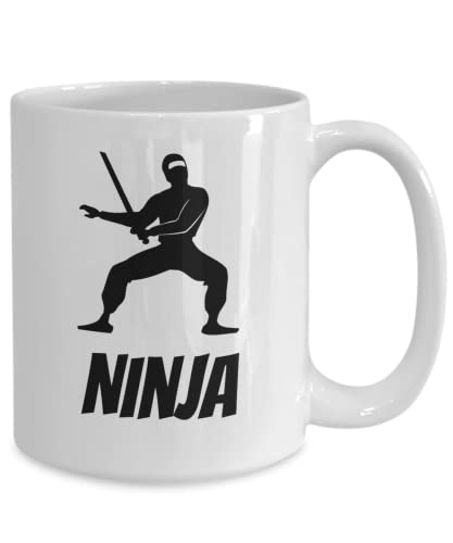 Ninja Warrior Stealth Coffee Mug, Gift for Teenage Boy, Girl, MMA Martial Arts, Karate or Capoeira, 11 oz Cup | The Storepaperoomates Retail Market - Fast Affordable Shopping