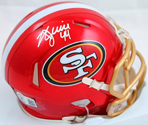 Kyle Juszczyk Autographed San Francisco 49ers Flash Mini Helmet- Beckett W Hologram White