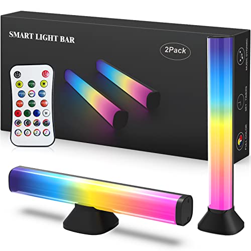 Smart Led Light Bars,RGB TV Ambient Lighting For Gaming Room TV ,Music Sync Lights Bar With 10 Music Sync Modes/46 Colorful Changing Modes LED Lighting Bars For Entertainment Home – Remote Control