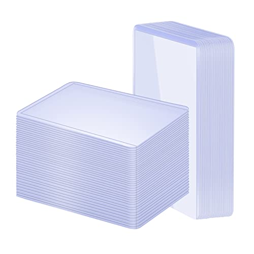100 Pack 3″x4″ Hard Plastic Card Sleeves Top Loaders for Cards, Baseball Card Protectors Hard Plastic, for Baseball Card, Game Cards, Trading Card, and So on