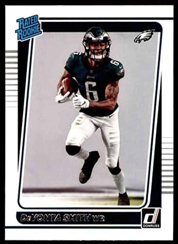 2021 Donruss #261 DeVonta Smith Philadelphia Eagles Rated Rookies NFL Football Card (RC – Rookie Card) NM-MT