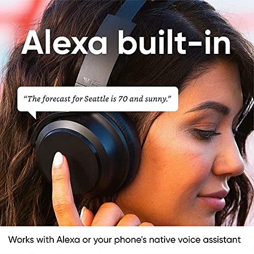 WYZE Noise Cancelling Headphones and Hard Case for Travel,Wireless Over The Ear Bluetooth Headphones with Active Noise Cancellation, Transparency Mode, Clear Voice Pick-up, Alexa Built-in | The Storepaperoomates Retail Market - Fast Affordable Shopping