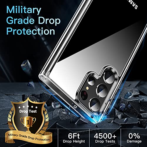 CASEKOO [Never Yellow] Crystal Clear for Samsung Galaxy S22 Ultra Case [Military Grade Drop Protection] Hard Back & Soft Bumper, Slim Thin Protective Shockproof Phone case 6.8” 2022, Clear | The Storepaperoomates Retail Market - Fast Affordable Shopping