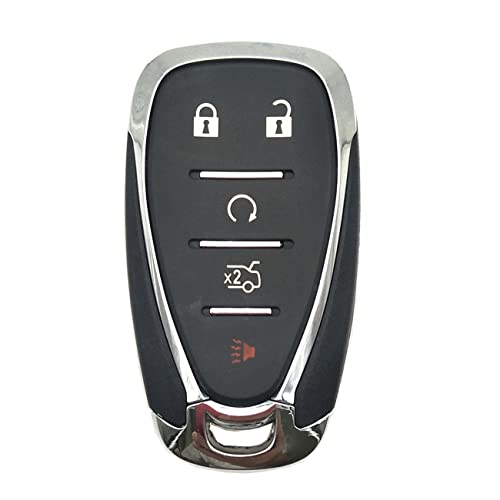 5 Buttons Replacement Key Fob Case Shell Fit for 2016-2020 Chevrolet Chevy Malibu Cruze Camaro Volt Blazer Traverse Car Key Fob Cover HYQ4EA 13508769 13508769E (Black, 5 Button)