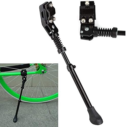 Bicycle Kickstands Adjustable Bike Kickstand Aluminum Alloy Bike Support Kick Stand Side Fit Road Bicycle Adult Bike (Color : Black) | The Storepaperoomates Retail Market - Fast Affordable Shopping