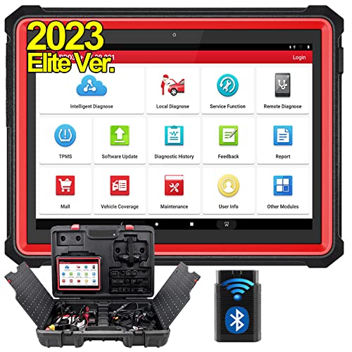 LAUNCH X431 PRO3S+ Full Bi-Directional Car Diagnostic Scanner,ECU Coding,Key IMMO,AutoAuth,OEM All System & 35+ Service Automotive Scan Tool for All Cars[Upgrade Version]