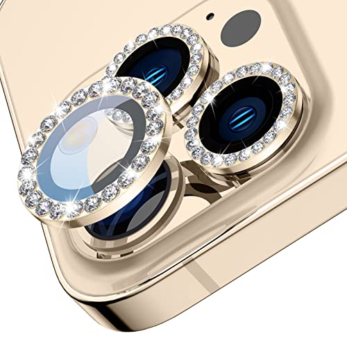 Tensea for iPhone 13 Pro/iPhone 13 Pro Max Camera Lens Protector Bling, Protection Camera Cover Tempered Glass Screen Protector Diamond Metal Individual Ring for 13Pro 6.1″ / 13 ProMax 6.7 inch 2021