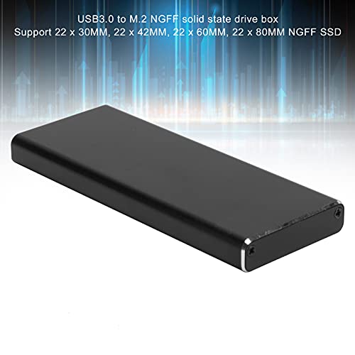 Solid State Drive Boxes, Good Heat Dissipation 5Gbp/s Hard Disk Box Aluminum Alloy with UASP Function for 22x30MM 22x42MM 22x60MM 22x80MM SSD | The Storepaperoomates Retail Market - Fast Affordable Shopping