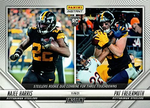 2021 Panini Instant Football #97 Najee Harris & Pat Freiermuth Rookie Card – Only 267 made!