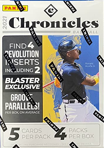 2021 Panini Chronicles Baseball 4-Pack Blaster Box Factory sealed (Exclusive Groove Parallels)
