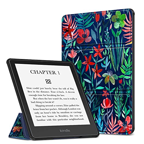 Fintie Trifold Case for 6.8″ Kindle Paperwhite (11th Generation-2021) and Kindle Paperwhite Signature Edition – Ultra Lightweight Slim Shell Stand Cover Auto Wake/Sleep, Jungle Night