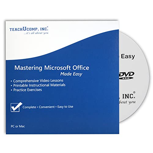 TEACHUCOMP Video Training Tutorial for Microsoft Office 2019 & 365 DVD-ROM Course and PDF Manuals
