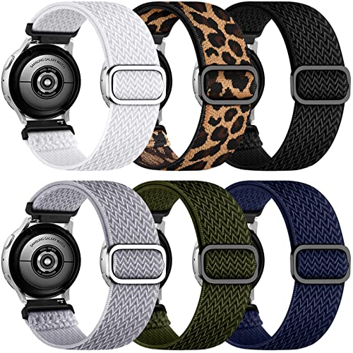 Charlam Compatible with Samsung Galaxy Watch 5 & 4 40mm 44mm/Pro 45mm/Classic 42mm 46mm/Samsung Galaxy Active 2 Watch Bands 40mm 44mm/Watch 3 41mm / 42mm / Active 40mm/ Gear S2 Classic, 20mm Strap, B