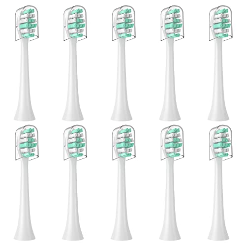 MRYUESG Toothbrush Replacement Heads Compatible with Philips Sonicare, 10 Pack, Electric Brush Head for Phillips C3 C1 C2 4100 5100 6100 HX9023 G2