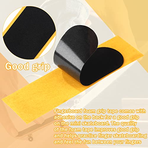 6 Pieces Fingerboard Foam Grip Tape Black Fingerboard Grip Tape Finger Skateboard Foam Tape Non Slip Finger Toy Skateboards Tape Stickers for Fingerboard Toys | The Storepaperoomates Retail Market - Fast Affordable Shopping