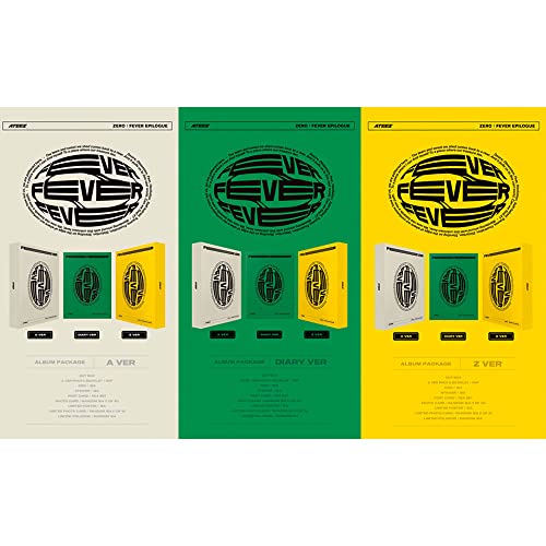 ATEEZ – ZERO : FEVER EPILOGUE Album Set [A Ver. + DIARY Ver. + Z Ver.] (Folded Poster), CMCC11681 | The Storepaperoomates Retail Market - Fast Affordable Shopping