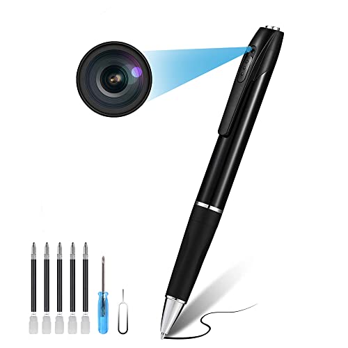 javiscam Hidden Camera, 32GB Spy Camera Pen, Pen Camera with 1080P, Nanny Cam with 180 Minutes Battery Life, Body Camera for Home Security or Classroom Learning