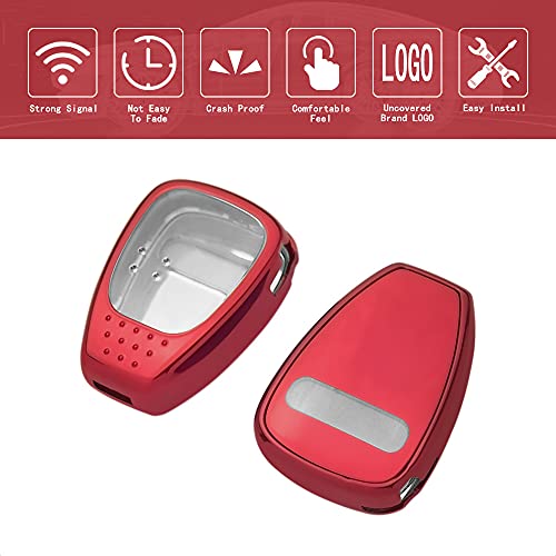 SK CUSTOM Key Fob Case Red TPU Protective Cover Compatible with Chrysler 300 Touring 200 Jeep Grand Cherokee Commander Dodge Charger 2 3 5 6 Button Keyless Entry Remote Control Accessories | The Storepaperoomates Retail Market - Fast Affordable Shopping