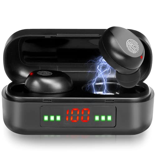 Wireless Earbuds Bluetooth 5.0 Headphones with Digital LED Display Charging Case Stereo Mini Earphones in Ear Headset Waterproof for TCL 20 SE