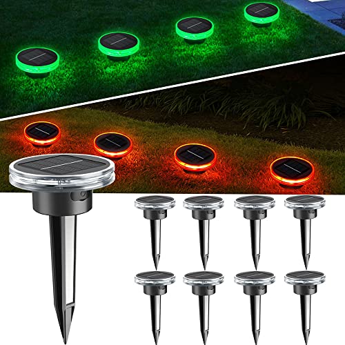 Solar Humidity Test Lights -8 Pack, Soil Moisture Monitoring, Automatic Switch IP65 Waterproof Sealing Structure, Suitable for Garden Landscape Decoration Buried Path Lights