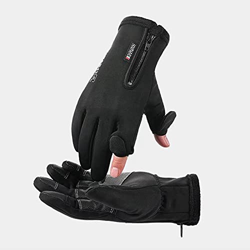 Winter Gloves Men and Women,Fishing Gloves,Cycling Gloves and Skating Gloves Finger cots Cold Weather Warm Gloves Freezer Work Gloves Suit for Game Driving Hiking(M)