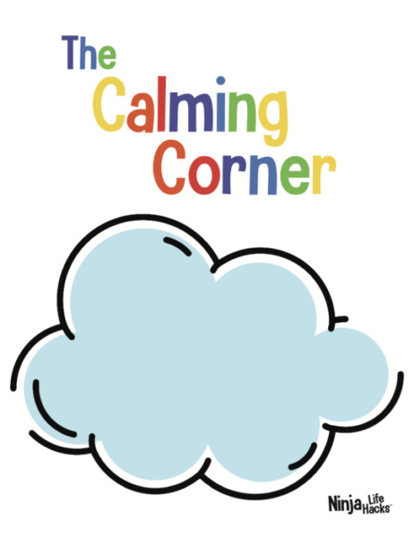 Calm Down Corner Classroom Kit, Feelings Poster, Bulletin Board Set, (12 pc) Wall Chart