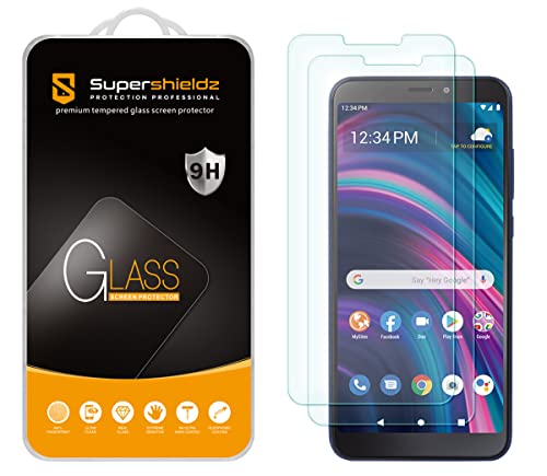 (2 Pack) Supershieldz Designed for BLU View 3 (B140DL) Tempered Glass Screen Protector, Anti Scratch, Bubble Free