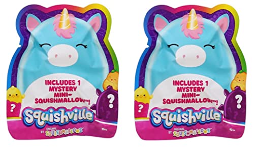 Official KellyToy Squishville Blind Bag Mystery Mini Squishmallow (Two Pack)