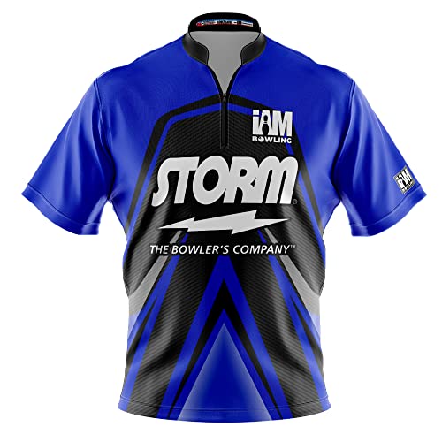 Logo Infusion Dye-Sublimated Bowling Jersey (Sash Collar) – I AM Bowling Fun Design 2027-ST – Storm (Large)