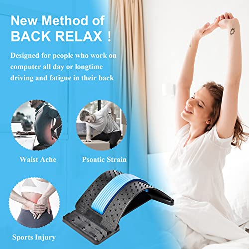 Back Stretcher, (4-Levels)Back Cracker, Back Crack for Lumbar Back Pain Relief, Adjustable Multi-Level Lumbar Support Back Massagers, Lower and Upper Back Pain Relief Device for Scoliosis, Sciatica | The Storepaperoomates Retail Market - Fast Affordable Shopping