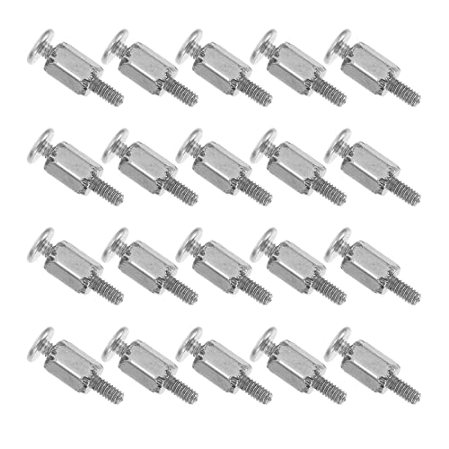 SOLUSTRE 20 PCS SSD M.2 Mounting Screw Replacement SSD Standoff Mounting Accessory