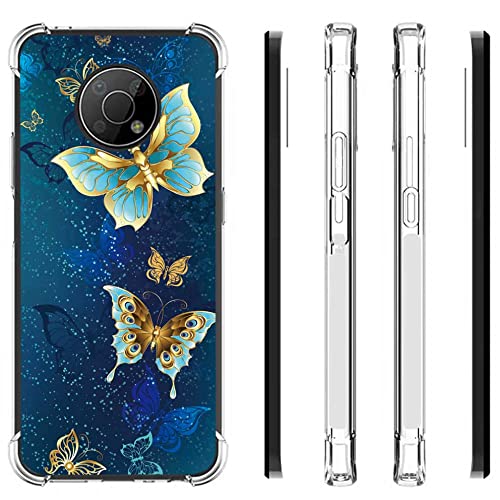 FollmeAir for Nokia G300 Case, Slim Flexible TPU for Girls Women Airbag Bumper Shock Absorption Rubber Soft Silicone Case Cover Fit for Nokia G300(Butterfly) | The Storepaperoomates Retail Market - Fast Affordable Shopping