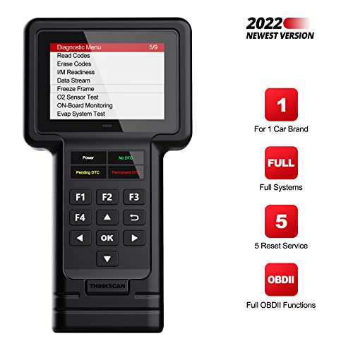 Thinkcar Car Scanner,Automotriz Scanner for Car,S99 Scan Tool for (Oil/Brake/SAS/ETS/DPF) 5 Reset with Full Systems Diagnose,Car Fog Test Check Mechanic Tools,Auto VIN Live Data One-Click Diagnose