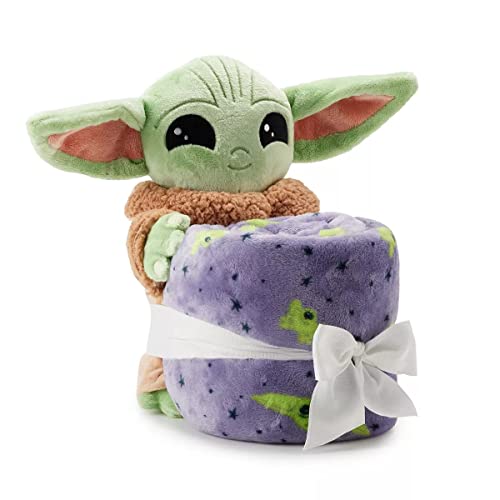 ALTAY The Child Baby Yoda Throw Blanket and The Pillow Pal Plush Toy (2 in 1 Set)