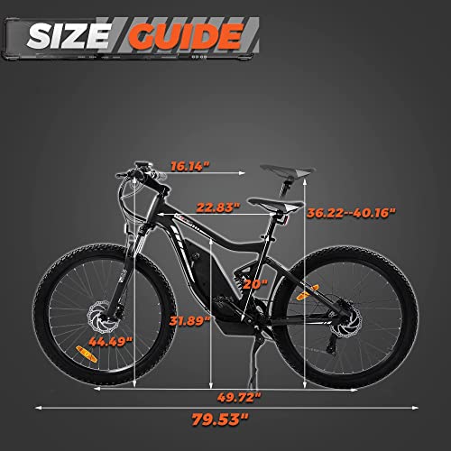 ECOTRIC Samsung Cells Electric Bike Bicycle 750W 48V 12AH Battery 26″ E-Bike 23.6MPH Adult Mountain Bike Beach Snow Ebike New Designed Central Shock Absorber | The Storepaperoomates Retail Market - Fast Affordable Shopping