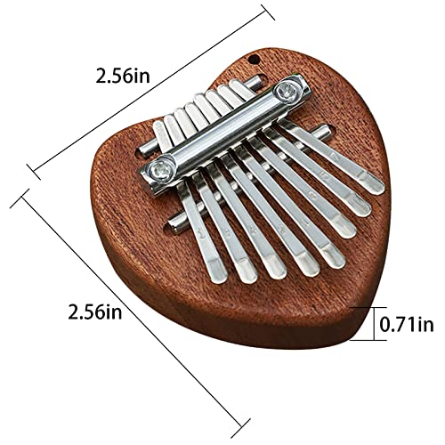 Thumb Piano Mini Kalimba Thumb Piano Mini Kalimba 8 key Thumb Piano for Adults Heart Shape Romantic Gifts for Him Gifts for women | The Storepaperoomates Retail Market - Fast Affordable Shopping