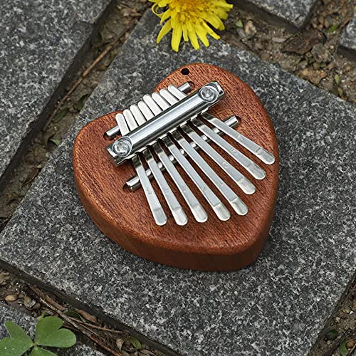 Thumb Piano Mini Kalimba Thumb Piano Mini Kalimba 8 key Thumb Piano for Adults Heart Shape Romantic Gifts for Him Gifts for women | The Storepaperoomates Retail Market - Fast Affordable Shopping