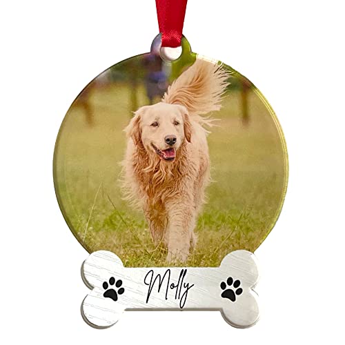 Personalized Dog Ornaments for Christmas Tree Gifts for Dog Lovers Dog Memorial Gifts Pet Loss Gifts