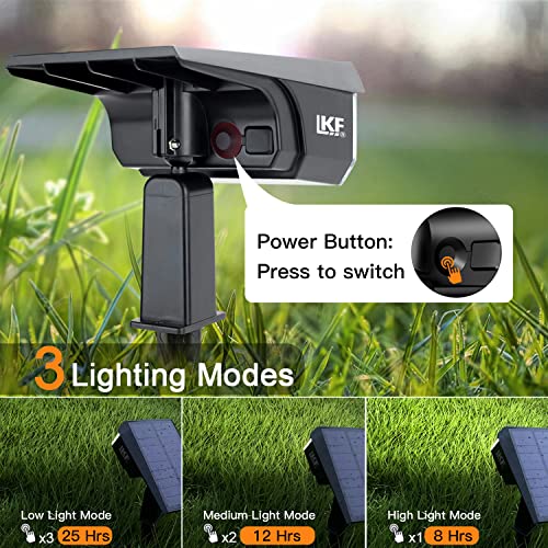 LKF Solar Spotlights Outdoor, USB & Solar Powered Landscape Spotlights, IP65 Waterproof Wall Lights Auto On/Off, 40LEDs Garden Lights for Yard Backyard Walkway Driveway Patio, 6 Pack | The Storepaperoomates Retail Market - Fast Affordable Shopping