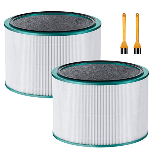 HP01 Filter for Dyson, Air Purifier Filter Replacements Compatible with Dyson HP02, DP01, DP02 Desk Purifiers, True HEPA Designed to Dyson Pure Hot Cool Link Fans, Part # 968125-03