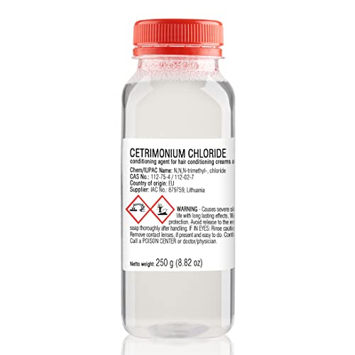 Artekas Innovation Cetrimonium Chloride – 250 g | 8.82 oz – Liquid – for DIY Cosmetics Craft Projects – Conditioning Agent for Hair Conditioning Creams and Emulsions