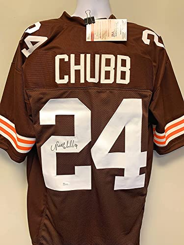 Nick Chubb Cleveland Browns Signed Autograph Custom Jersey JSA Certified