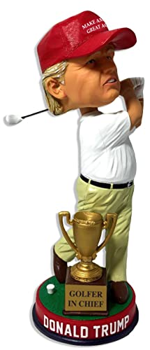 Donald Trump President Trump Golf Golfer in Chief Bobblehead Make America Great Again MAGA Hat