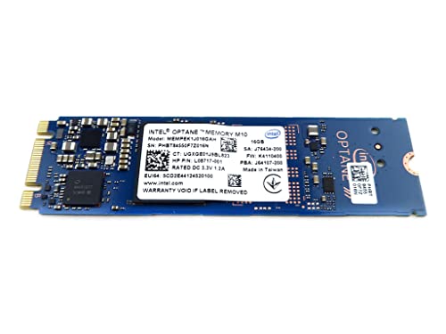 Optane Memory Series MEMPEK1J016GAH 16GB M.2 2280 PCIe 3.0 x2 NVMe SSD Solid State Drive L08717-001 Compatible Replacement Spare Part for Intel Compatible and All Systems