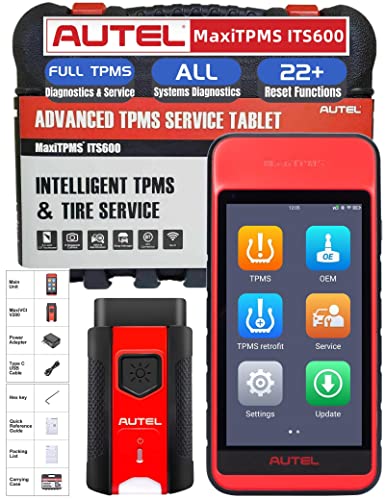 Autel MaxiTPMS ITS600 2022 Edition + Battery Tester Relearn/Reset TPMS Sensor Wireless Bluetooth OBD2 Scanner Oil Reset EPB MBS SAS Tire Service with TBE200 TBE100 Better TS608 TS508 TS408 Free Update