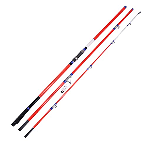 Tideliner 14 feet surf Casting Fishing Rod 36T Carbon Fiber with Full Fuji Parts 3 Sections CW 100-250g