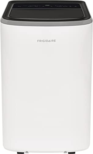 Frigidaire FHPW122AC1 Portable Room Air Conditioner, 12,000 BTU with Multi-Speed Fan, Dehumidifier Mode, Easy-to-Clean Washable Filter, Built-in Air Ionizer, Wi-Fi Connected, in White