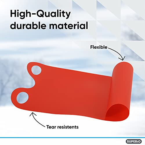 Superio Snow Slider Mat, Flexible Snow Sled Flying Carpet, Roll up Sleds for Kids 36″ Lightweight Plastic Portable Snowboard Sled (Blue/Red) | The Storepaperoomates Retail Market - Fast Affordable Shopping